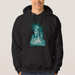 Frihetsgudinnan svart hoodie