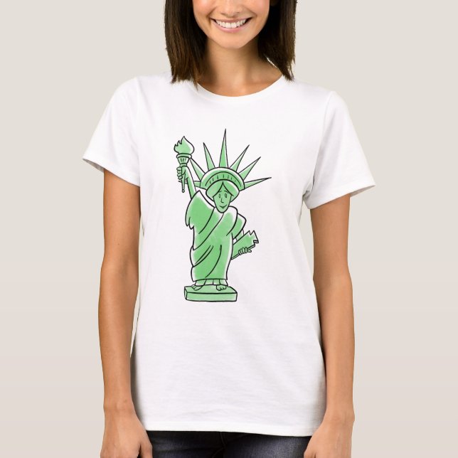 Frihetsgudinnan T Shirt (Framsida)