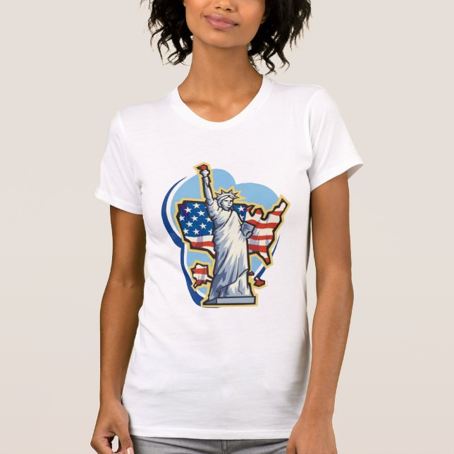 Frihetsgudinnan T-Shirt (Framsida)