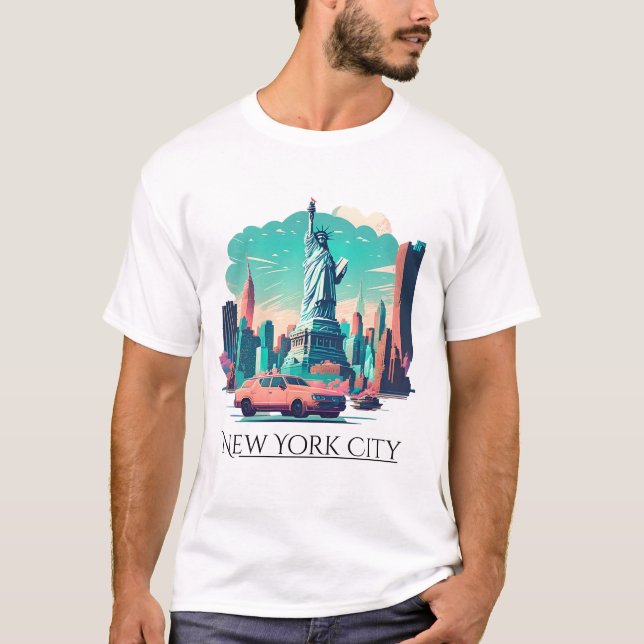 Frihetsgudinnan T-shirt New York City (Framsida)