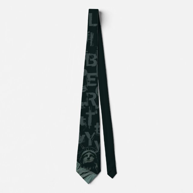 Frihetsgudinnan Tie NY City Souvenir Necktie Slips (Framsida)