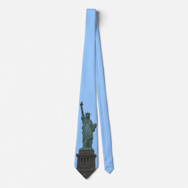 Frihetsgudinnan Tie NY City Souvenir Necktie Slips (Framsida)