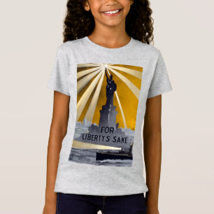Frihetsgudinnan Torch & US Navy Världskrig II T Shirt