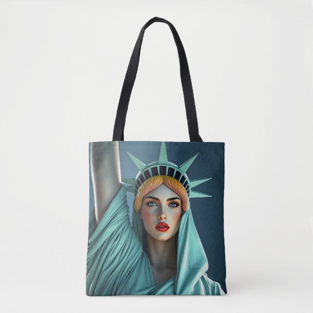 Frihetsgudinnan Tote Bag Tygkasse (Framsida)