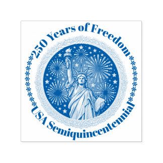 Frihetsgudinnan USA Semiquincentennial 250 År Självfärgande Stämpel