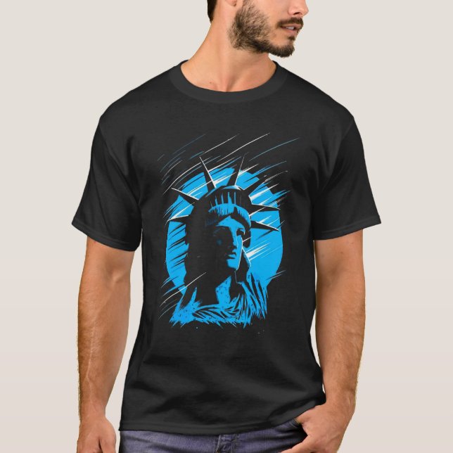 Frihetsgudinnan Usa T Shirt (Framsida)