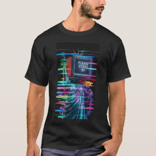 frihetsgudinnan, "vänligen stå vid" t shirt