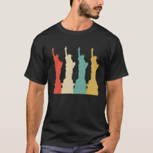 Frihetsgudinnan Vintage Retro New York NY Touris T Shirt