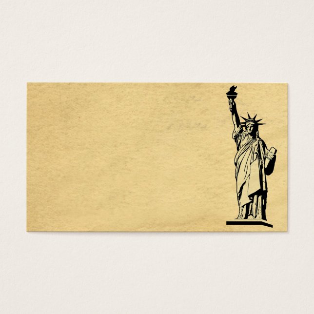Frihetsgudinnan Visitkort (Framsidan)