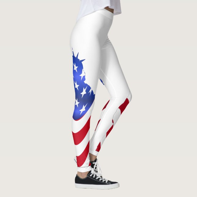Frihetsgudinnan Vita ben Leggings (Höger)
