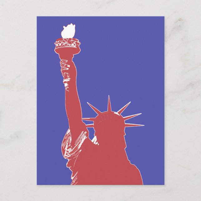 frihetsgudinnan vykort (Framsida)