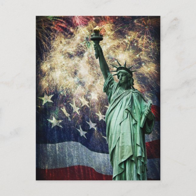 Frihetsgudinnan Vykort (Framsida)