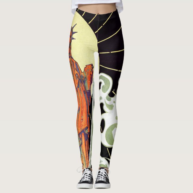 Frihetsgudinnandamasker Leggings (Framsida)