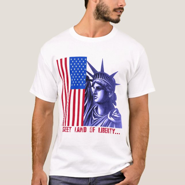 Frihetsgudinnanprodukter Tee Shirt (Framsida)
