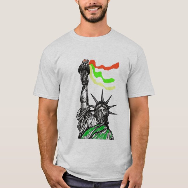 frihetsgudinnanrasta tee shirt (Framsida)