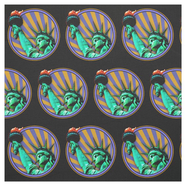 Frihetsgudinnans Emblem-design Tyg (Provkarta)