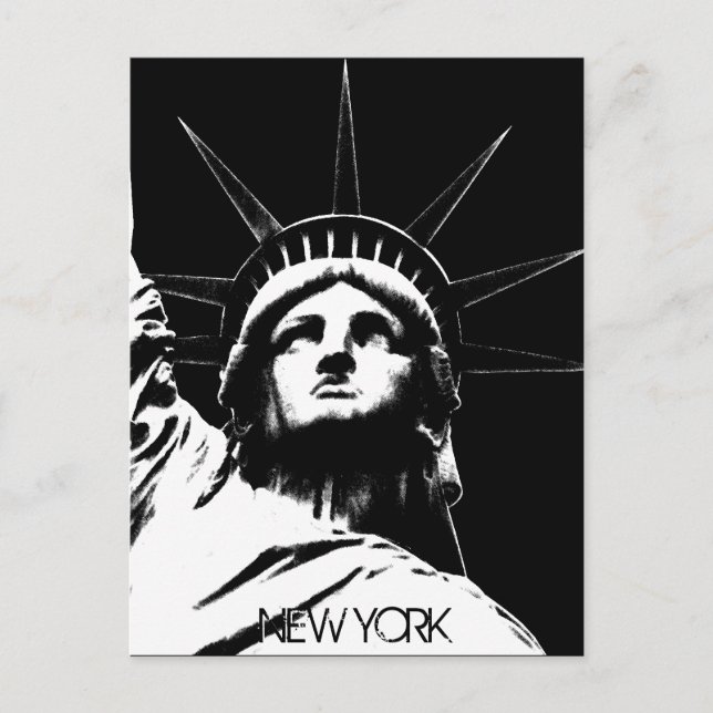 Frihetsgudinnans vykort Anpassat New York vykort (Framsida)