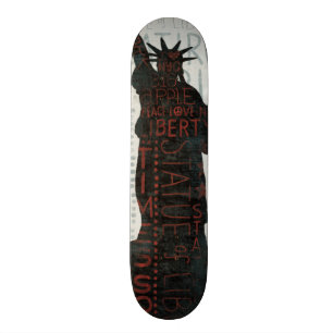 FrihetsgudinnanSilhouette Skateboard Bräda 19,5 Cm