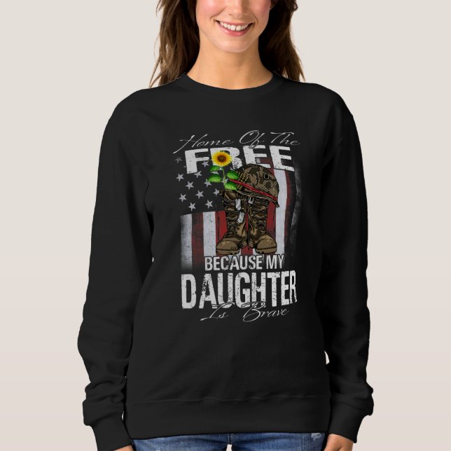 Frihetshem eftersom min dotter är Modig. T Shirt (Framsida)