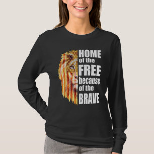Frihetshem på grund av den Modiga patriotiska Li T Shirt