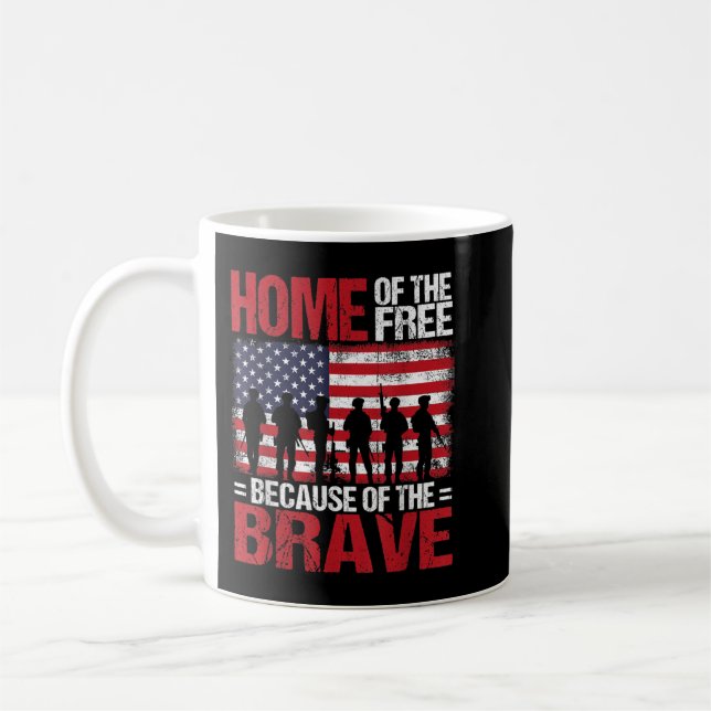 Frihetshem på grund av den Modiga veteranen 4:e Kaffemugg (Vänster)