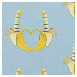Frihetshjärta i Banana Gay pride Tyg