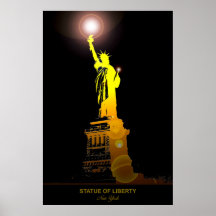 Frihetsikon: Frihetsgudinnan Travel Poster