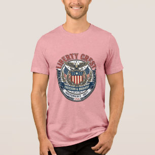 Frihetskam Patriotisk Patriotisk Heraldik Vapen T Shirt