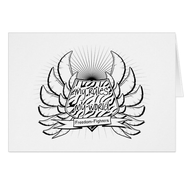Frihetskämpar Hälsningskort (Framsidan Horizontal)