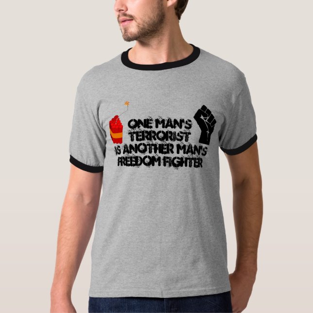 Frihetskämpe/terrorist Tee Shirt (Framsida)
