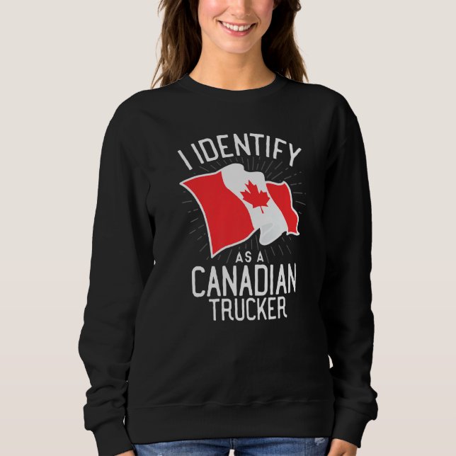 Frihetskonvoj 2022 identifierar jag som kanadensis t shirt (Framsida)