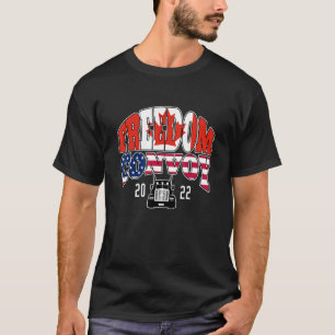 Frihetskonvoj 2022 Kanada Flagga USA flagga T Shirt