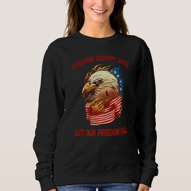 Frihetskonvoj 2022 Låt vår frihetsrunda rulla T Shirt (Framsida)