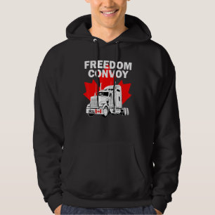 Frihetskonvoj 2022 till stöd för lastbilsförarnas hoodie