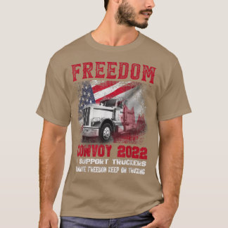 Frihetskonvoj 2022 till stöd för lastbilsförarnas t shirt