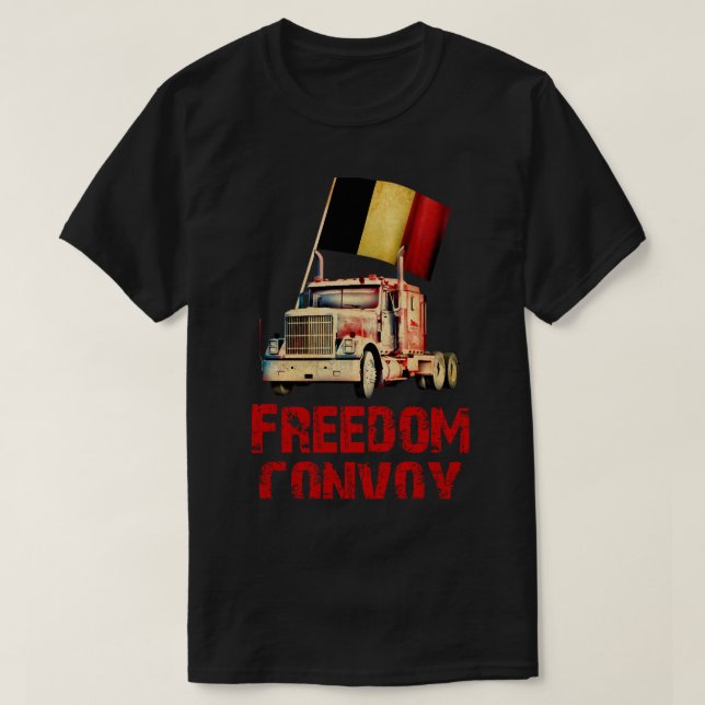 Frihetskonvoj Belgien T Shirt (Design framsida)