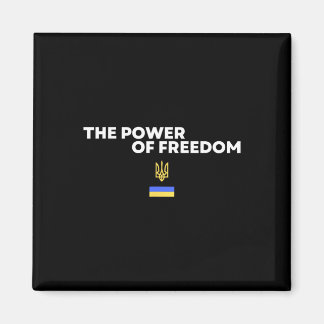 Frihetskraften Trident Ukrainsk Flagg Symbol Magnet