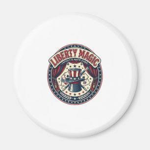 Frihetsmagisk Patriotisk Magisk Show Vinta Magnet
