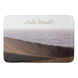 Frihetsmannen i Desert Ocean Himmel all text Badrumsmatta