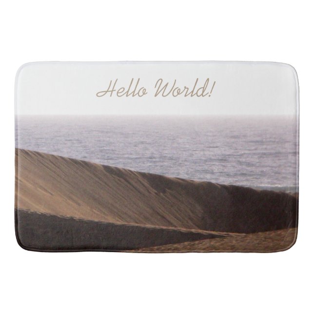 Frihetsmannen i Desert Ocean Himmel all text Badrumsmatta (Framsidan)