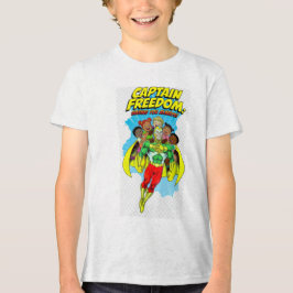 Frihetsmannen Tecknad Barn T-Shirt – Söt Superhjäl