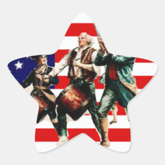 Frihetsmarschen upphör aldrig stjärnformat klistermärke