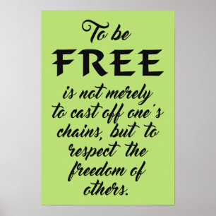 Frihetsofferten anpassningsbar färg poster