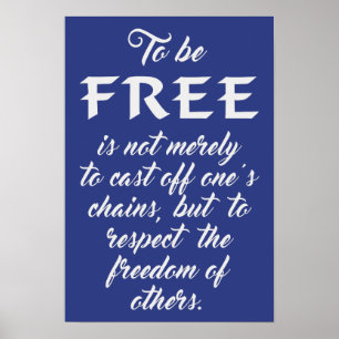 Frihetsofferten anpassningsbar färg poster