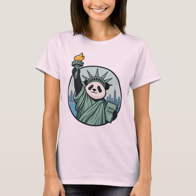 Frihetspanda T Shirt (Framsida)