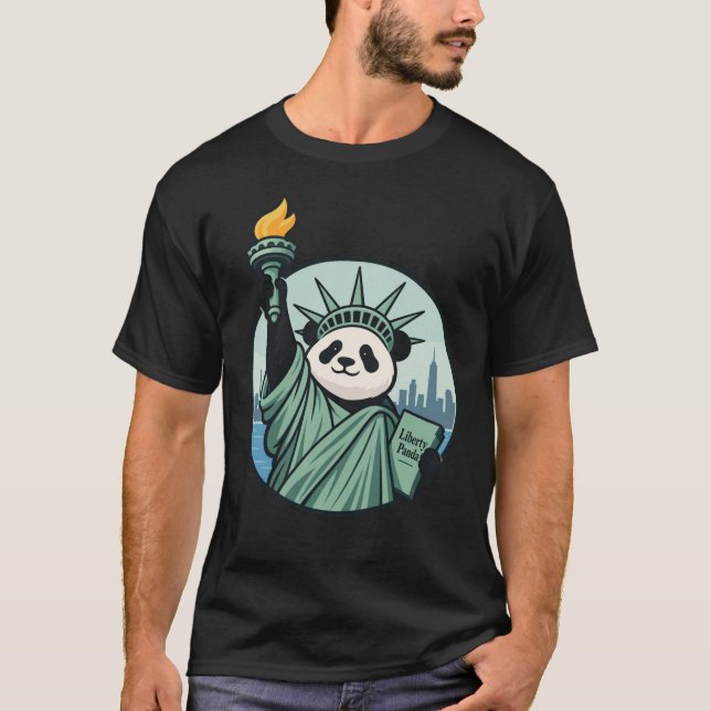 Frihetspanda T Shirt (Framsida)