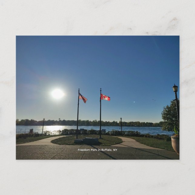 Frihetsparken i Buffalo, NY Vykort (Framsida)