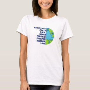 Frihetsplanet Kärlek T Shirt