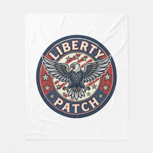 Frihetsplåster Patriotisk Broderi Fleecefilt