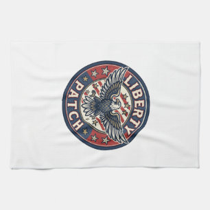 Frihetsplåster Patriotisk Broderi Kökshandduk
